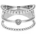 Heideman Fingerring Unda (Ring, 1-tlg., inkl. Geschenkverpackung), Stapelring Ringset silberfarben 58 (18.5)