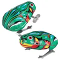 Frosch Spiel Aufziehspielzeug, 2 Stück Blechspielzeug Zum Aufziehen -Uhrwerk Spielzeug Frosch Springen, Eisen Kunst Retro Springende Frösche Spaß Spielzeug für Geschenktütenfüller