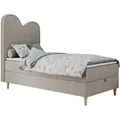 MKS Boxbett, Beige, Textil, 1-Sitzer, Rechteckig, 90x180 cm, Kinder- & Jugendzimmer, Jugendmöbel, Jugendbetten