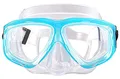 Schnorchelmaske Taucherbrille Dioptrin Dioptrien Korrektur, WOWDECOR Tauchmaske Tauchermaske für Erwachsene und Kinder mit Kurzsichtigkeit Kurzsichtig (See blau, -3,0)