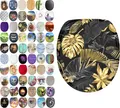 SANILO® WC-Sitz mit Absenkautomatik Golden Leaves, Toilettendeckel direkt vom Hersteller, Klodeckel, Klobrille, WC Deckel, Toilettensitz, WC Brille