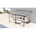 Westmann Aluminium Terassenüberdachung mit Doppelstegplatten "Bruce",schwarz,435 x 300 x 225-270 cm (L x B x H)