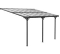 Terrassendach Terrassenüberdachung Aluminium Westmann schwarz 300x435x270cm