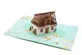 ASVP Shop Glückwunschkarte zum Hausbau, Richtfest Karte Geschenkidee oder Geschenk zum Einzug oder Umzug Einladung, Gutschein zu Richtfest Einweihungsfeier