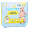 Pampers Premium Protection Grösse 1 2-5kg 24 Windeln für Neugeborene Ultra Weich