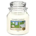Yankee Candle Duftkerze im Glas (Mittelgroß) | Clean Cotton | Brenndauer bis zu 75 Stunden