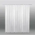 Bestlivings Vorhang (1 St), Kräuselband, halbtransparent, Voile,  Transparente "weiße" Übergardine mit beschwerten Abschlußband weiß 450 cm x 145 cm