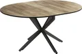Esstisch Vicco Loyd Schwarz/Eiche rustikal 120 x 76.5 cm ausziehbar, Model 51777