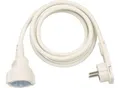Brennenstuhl Verlängerungskabel 2m, Flachstecker, Berührungsschutz, Kindersicherung, Innenbereich, IP20, weiß