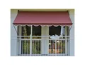 Boxxx Klemmmarkise, Creme, Bordeaux, Metall, Streifen, 250x225-275x150 cm, Sonnen- & Sichtschutz, Markisen, Klemmmarkisen