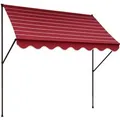 ANGERER Klemmmarkise (bordeaux, Nadelstreifen beige, 250 cm breit)""