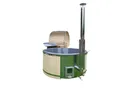 JVmoebel Whirlpool Holzbadefass aus Thermoholz mit integriertem Ofen, Made in Europe