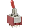 TRU COMPONENTS Schalter TRU COMPONENTS TC-9354008 Wippschalter 250 V/AC 3 A 3 x Ein/Ein rast (TC-9354008)