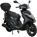 Motorroller Topdrive 125 ccm 85 km/h EURO 5+ schwarz inkl. Topcase - Schwarz