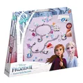Disney Frozen II Bettelarmbänder-Set: Bastle Deine eigenen Frozen II Kettenarmbänder mit silberfarbenen Blättchen, schönen Perlen und Aufklebern von Anna und Elsa, weiß