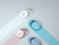 Rapoo Ralemo Air 1 - Maus - multi-mode - optisch - 3 Tasten - kabellos - 2,4 GHz, Bluetooth 3,0, Bluetooth 5,0 - kabelloser Empfänger (USB) - weiß (00217394)