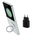 Original Samsung Starter Pack für Z Flip5 EF-XF73 Clear Case + Ladeadapter 25 W