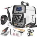 STAHLWERK Schweißgerät 2 in 1 Kombi Vollausstattung AC/DC WIG 200 ST - digital, WIG & MMA 200 A, HF-Zündung, Spot-Funktion, Clean-Modus, IGBT, Digital-Display & Remote-Anschluss