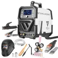 STAHLWERK Schutzgasschweißgerät Schweißgerät AC/DC WIG 200 ST Digital, Packung, Vollausstattung Kombischweißgerät mit 200 A WIG & MMA, Alu geeignet