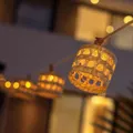 NEW GARDEN LED-LICHTERKETTE ALBA 8 METER 10 JUTESCHIRMCHEN AKKU & SOLAR