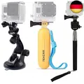 TEKCAM Action Kamera Zubehör Selfie Stativ Saugnapfhalterung Wasserdichter
