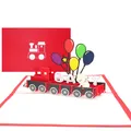 Pop Up Karte "Baby - Eisenbahn“ 3D Glückwunschkarte zur Geburt - Geburtskarte