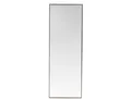 Spiegel, Schwarz, Metall, Glas, rechteckig, 67x193x5 cm, Spiegel, Wandspiegel