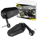 Area1 CNC/Alu Motorrad Lenkerendenspiegel Rückspiegel Set, Egeprüft passend für z.B. Duke SMC/R MT07 MT09 MT125 Z900 Z650 Z500 Z125 CMX CB Hornet SV650 GSXS GSF Bandit R12 S1000 Tuono RnineT Scrambler