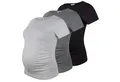 M.M.C. Umstandsshirt Basic Umstandsmode Kurzarm (3-tlg)