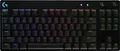 Logitech G PRO Mechanische Gaming-Tastatur TKL | DE-Layout | GX Blue Switches | RGB | abnehmbares Kabel | schwarz