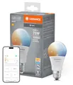 LEDVANCE Smarte LED-Lampe mit WiFi Technologie, Sockel E27, Dimmbar, Lichtfarbe änderbar (2700-6500K), ersetzt Glühlampen mit 75 W, SMART+ WiFi Classic Tunable White, 1er-Pack