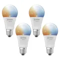 4 x Ledvance LED Smart+ A60 Birne 9,5W =75W E27 CCT 2200K-6500K dimmbar App WiFi