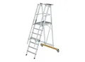 MUNK Aluminium-Podestleiter fahrbar klappbar 7 Stufen (052307)