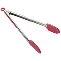 Ideen mit Herz Silikon-Zange mit Edelstahlgriffen, 34cm lang, Greifweite 15,5cm | Grillzange | hitzebeständig bis 250°C, lebensmittelecht & umweltfreundlich | Universal-Zange für Küche, Grill & Hobby