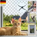 Katzennetz Balkon, 3 X 8 M Transparent Katzenschutznetz, Nylon Katzen Netz, Katz