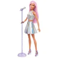 Barbie Pop-Star-Puppe gekleidet in einem schillernden Rock mit Mikro (US IMPORT)