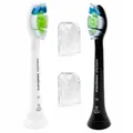 NEU Philips Sonicare Bürstenkopf HX6062 DiamondClean Standard Weiß Schwarz