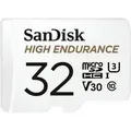 High Endurance 32 GB microSDHC, Speicherkarte weiß, UHS-I U3, Class 10, V30