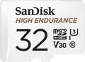 SanDisk High Endurance microSDHC Speicherkarte 32 GB + Adapter (100 MB/s Lesen)
