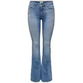 ONLY Regular-fit-Jeans Ausgestellt Gürtelschlaufen blau XS/30