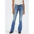 ONLY Bootcut-Jeans ONLBLUSH – Bootcut-Jeans mit ausgestelltem Bein bootcut fit, modisch, Denim, Baumwollmischung blau XS (34)
