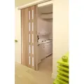 Falttür Schiebetür Buche Farben Fenster H. 201 cm für Türbreite bis 80 cm Neu teils vormontiert