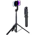 UGREEN Selfie-Stick mit Bluetooth, 3-in-1-Stativ, ausziehbar, Einbeinstativ, verstellbar, mit Fernbedienung, kabellos, abnehmbar, kompatibel mit iPhone 15 Plus Pro Max 14 13 Kameras