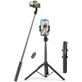 Selfie-Stick, Teleskopstange für Telefon mit Ständer und Bluetooth-Fernbedienung