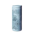 chic.mic SlideCup NEO - Thermosbecher - 350ml - Auslaufsicher - Edelstahl (antique map)