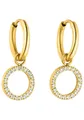 Purelei Paar Creolen Schmuck Geschenk Closed Glow Ohrringe, Earring-ClosedGlow, mit Zirkonia (synth) - Einhänger abnehmbar