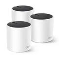 TP-Link Deco X55(3-Pack) AX3000 WiFi 6 Mesh WLAN Router System, Dualband Gigabit Mesh Router für bis zu 603 m², 3× Gigabit Ports je Einheit, KI Mesh, HomeShield Sicherheit, für großes Zuhause