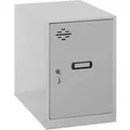 PROREGAL Schließfachwürfel AMEGO HxBxT 47,5 x 30 x 50 cm Ohne Standfüße Grau-Grau Spind Schließfach Garderobe