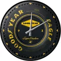 Goodyear Tires Reifen Nostalgie Wanduhr Glas,31 cm Wall Clock,Neu