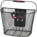 KLICKfix 4030572102426 Uni Korb mit Lampenhalter Fahrradkorb schwarz